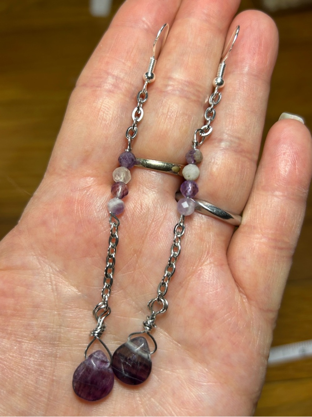 3/$25  Fluorite Drop Earrings